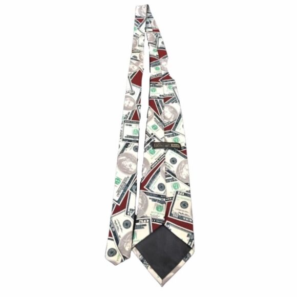 Danggi Man Money Tie White Green - Picture 5 of 6